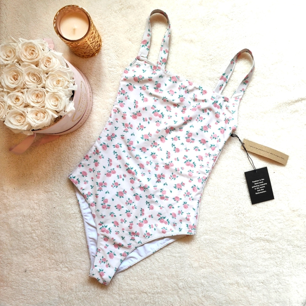 NWT Reformation Bathing Suit One Piece - Style name: Eliza, Color: Beverly